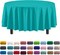 Exquisite Disposable Round Plastic Tablecloths – 12 Pack 84" Disposable Table Cloths – Indoor/Outdoor Party Tablecloth – Round Plastic Table Cover for Events & Party Supplies